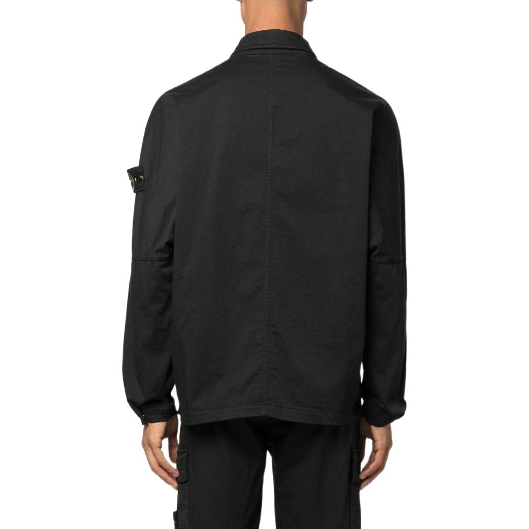 STONE ISLAND FW22 Black Single-Breasted Long-Sleeve Jacket for Men 771511014-V0029 圖 5