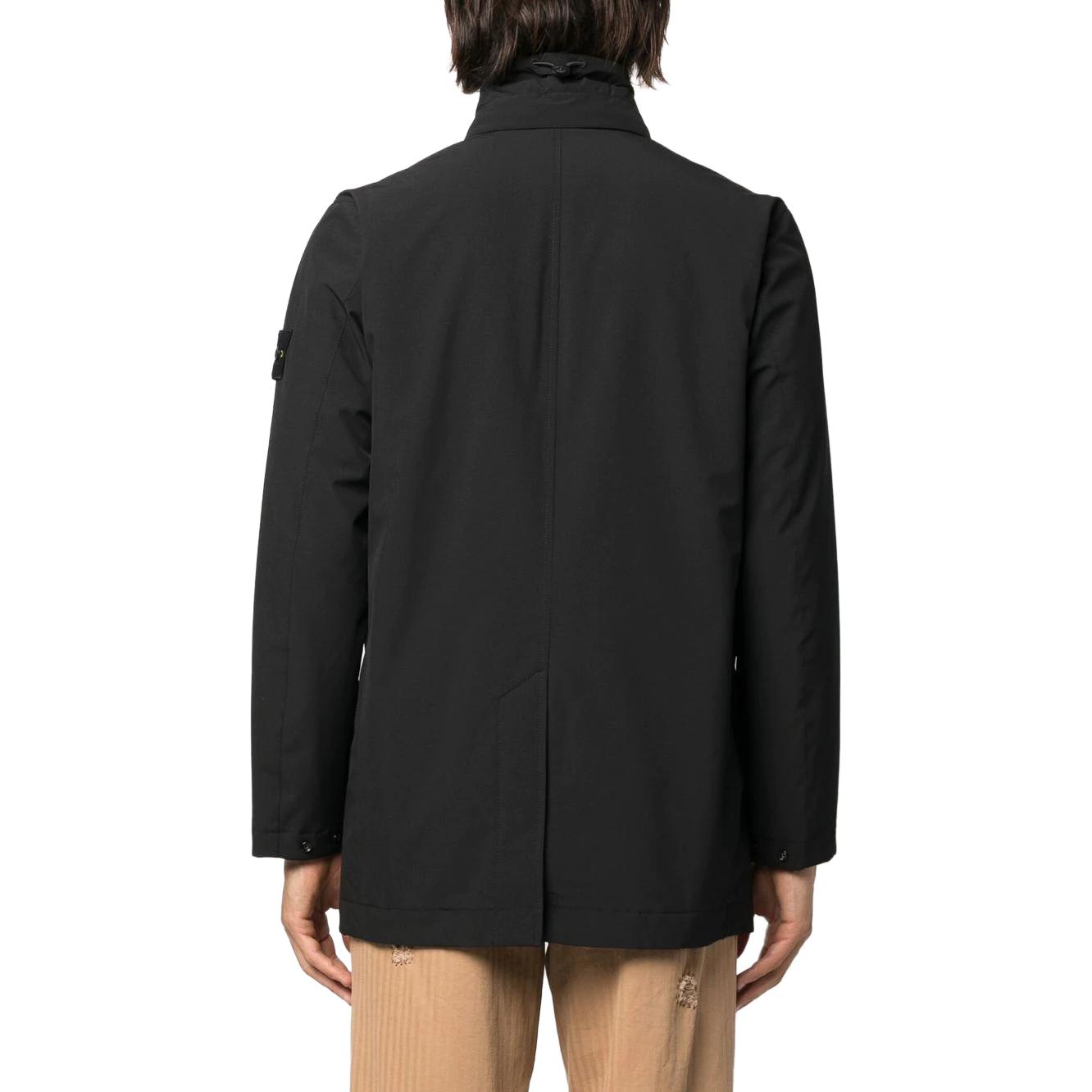 STONE ISLAND FW22 Black Solid Badge Zip-Up Jacket 771540627-V0029 圖 4