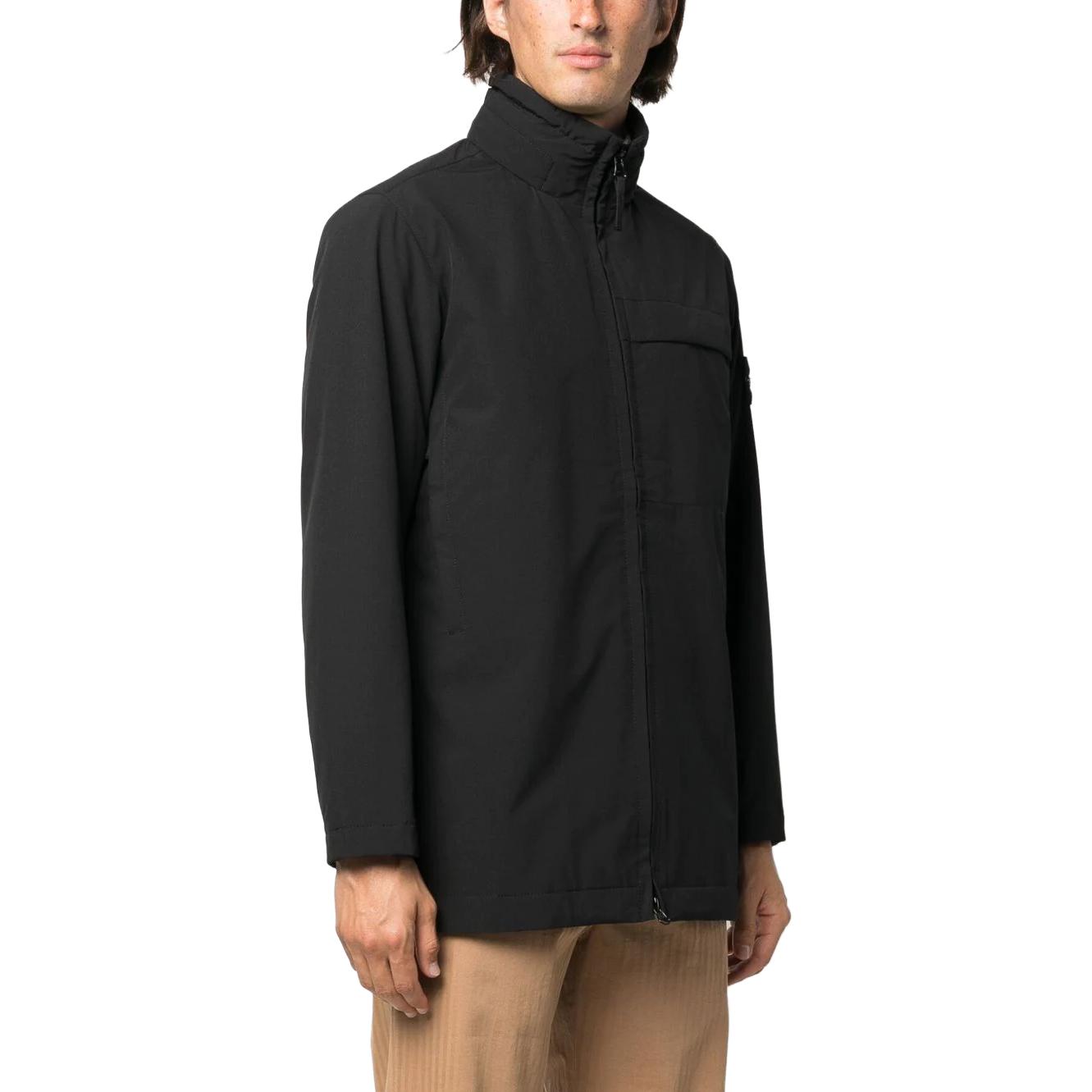 STONE ISLAND FW22 Black Solid Badge Zip-Up Jacket 771540627-V0029 圖 5
