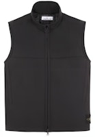 STONE ISLAND FW22 Black Zip-Up Stand Collar Vest for Men. 7715G0327-V0029 STONE ISLAND FW22 Black Zip-Up Stand Collar Vest for Men. 7715G0327-V0029