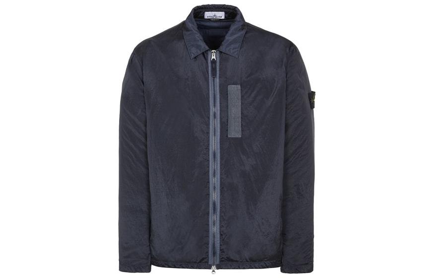 STONE ISLAND FW22 Blue Stand Collar Loose Fit Jacket for Men 7715Q0519-V0020 圖 2