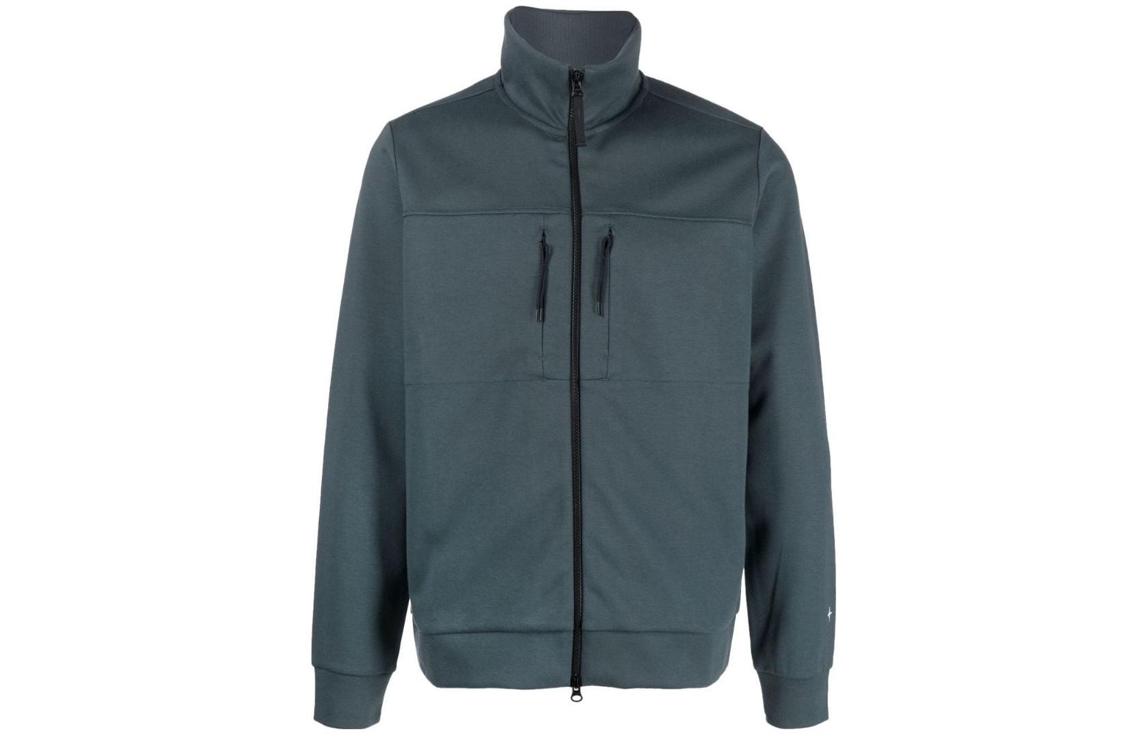 Stone Island FW22 Blue Zip-Up Collar Jacket Casual Outerwear 7715622G5-V0057