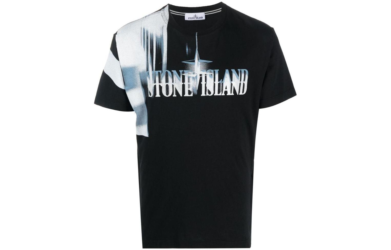 Order STONE ISLAND 秋冬22模糊Logo印花短袖圓領T恤 男士 77152NS87-V0029