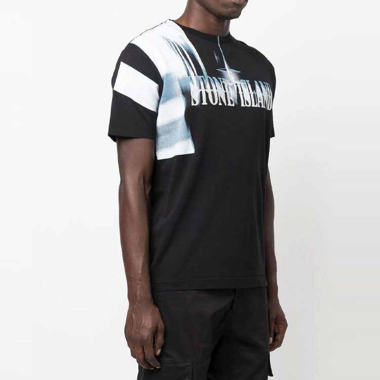 Purchase STONE ISLAND 秋冬22模糊Logo印花短袖圓領T恤 男士 77152NS87-V0029