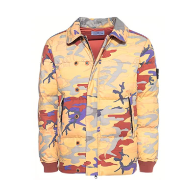 STONE ISLAND FW22 Camouflage Print Down Jacket Unisex - Multicolor. 7715435E7-V0032