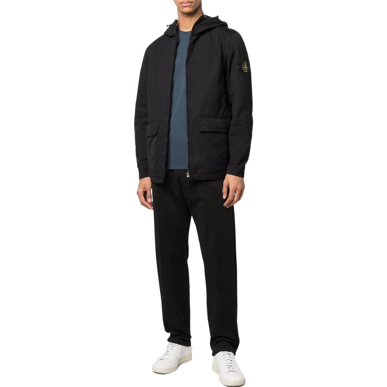 STONE ISLAND FW22 Compass Badge Zip-Up Hoodie Jacket  Black 761540833-V0029 圖 3
