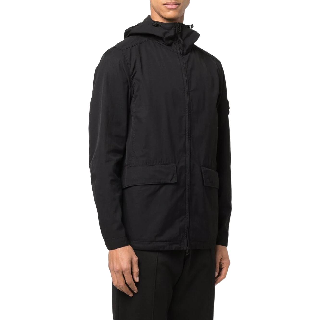STONE ISLAND FW22 Compass Badge Zip-Up Hoodie Jacket  Black 761540833-V0029 圖 4
