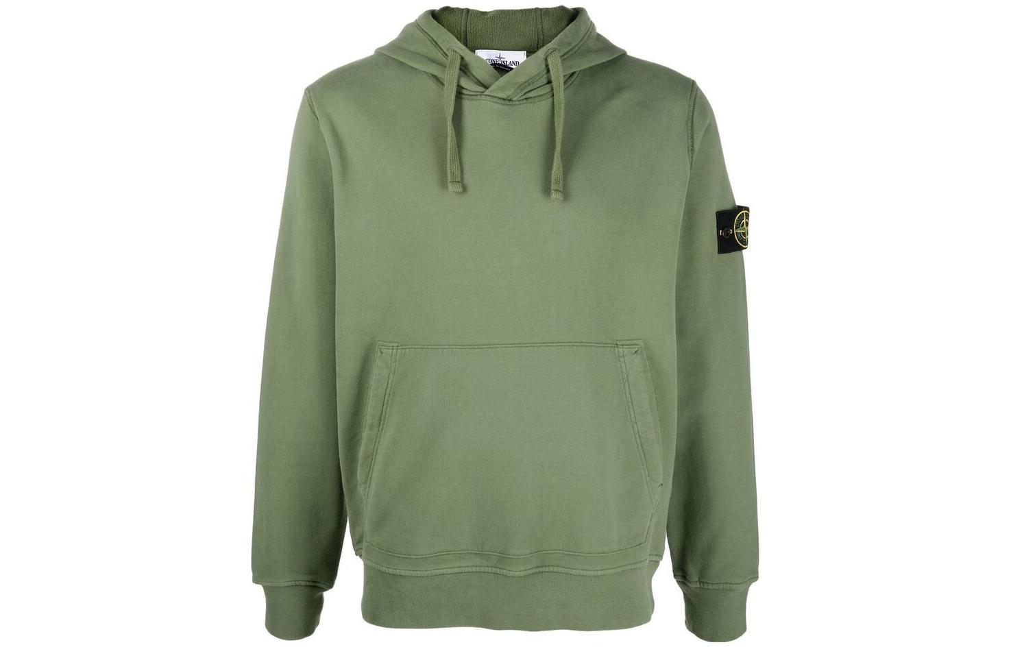 Stone Island FW22 Compass Kangaroo Pocket Hoodie Green - 771564120-V0058