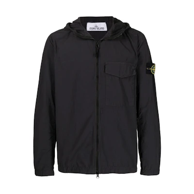 Stone Island FW22 Compass Logo Lightweight Jacket Black Men’s Casual Outerwear 761512402-V0065