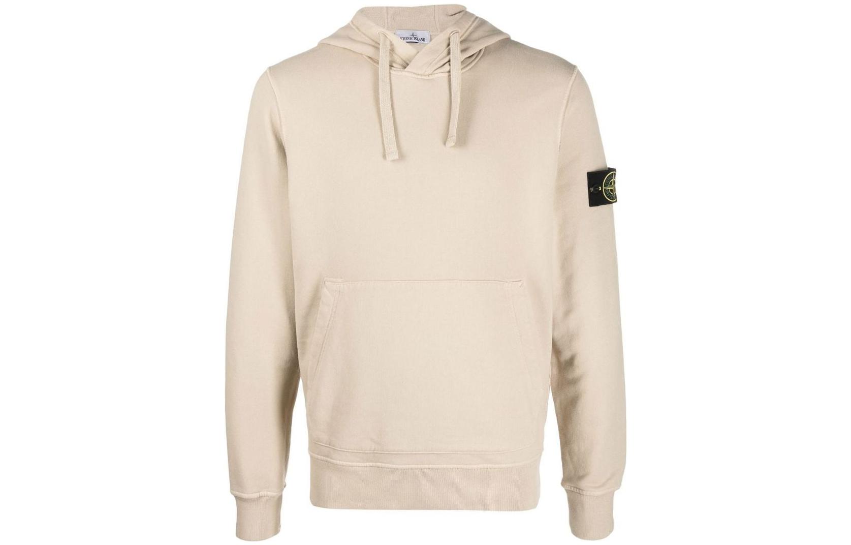 Stone Island FW22 Compass Patch Hoodie Khaki Menswear 771564120-V0090