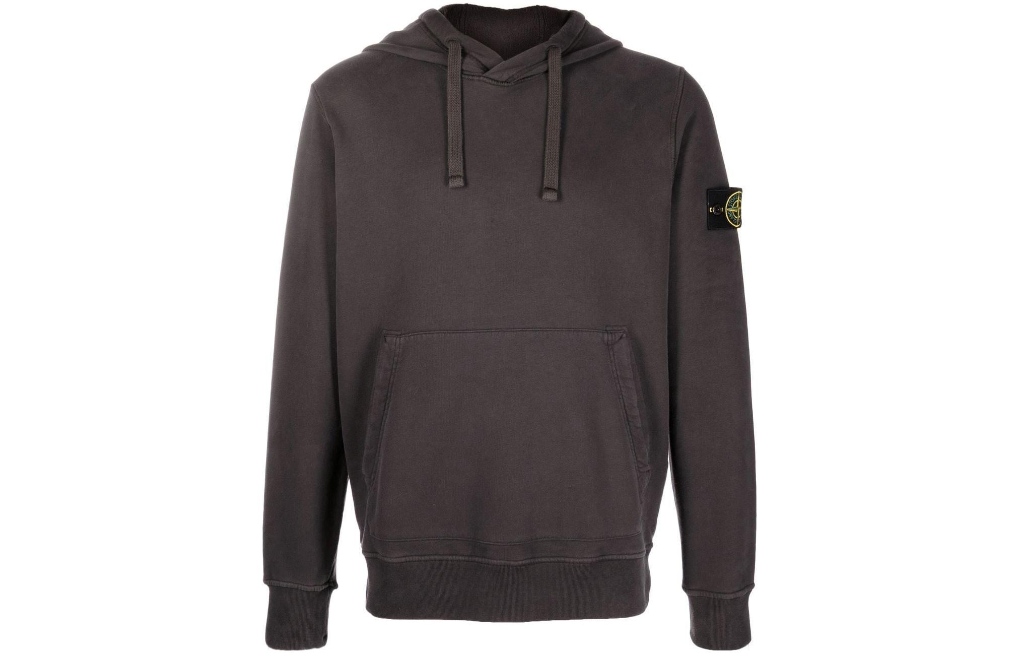 Stone Island FW22 Compass Patch Sweatshirt Iron Rust Grey Mens 771564120-V0065