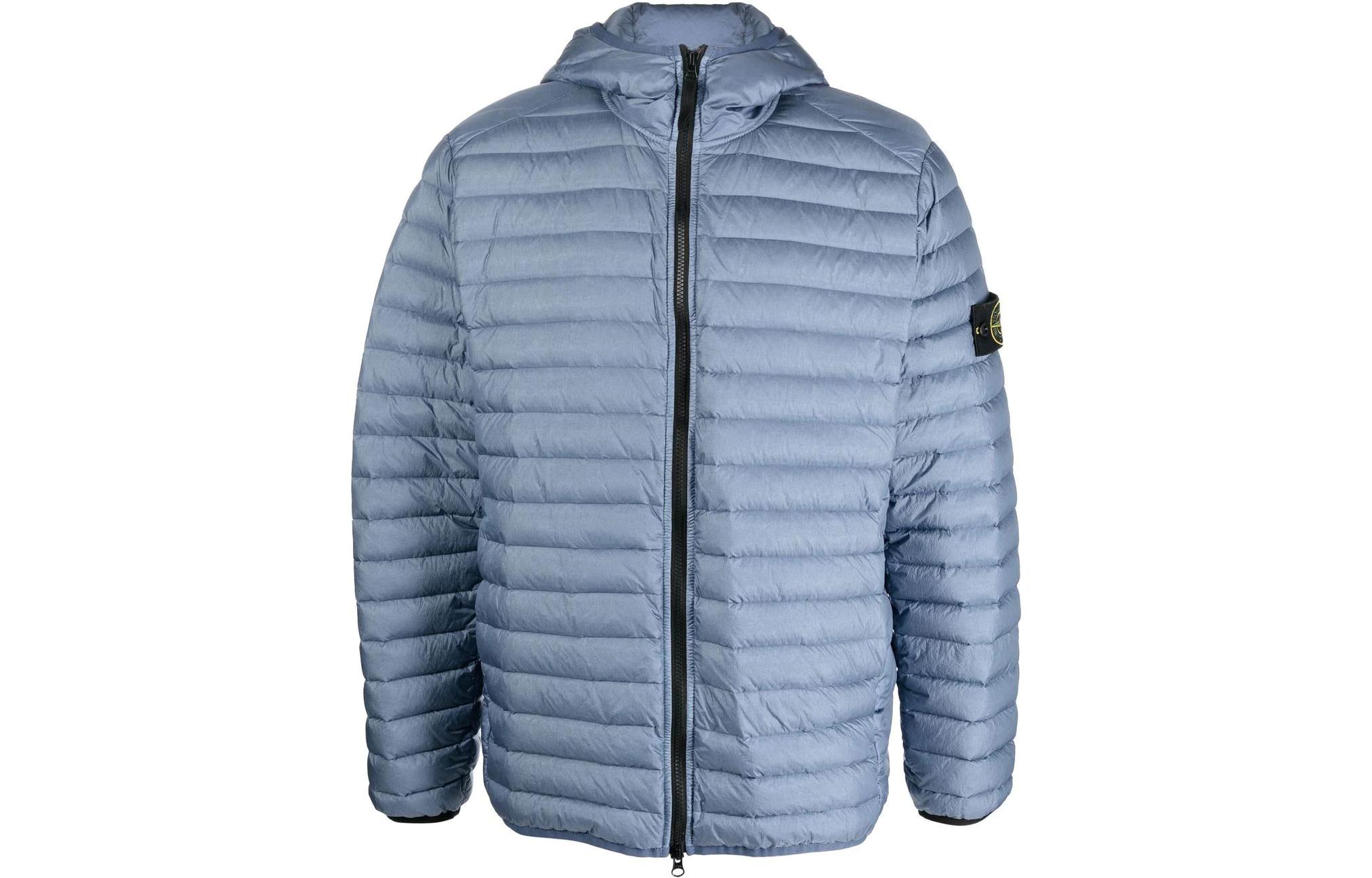 STONE ISLAND FW22 Compass Puffer Jacket Unisex Blue Hooded Down Coat 771540324V0024 圖 2