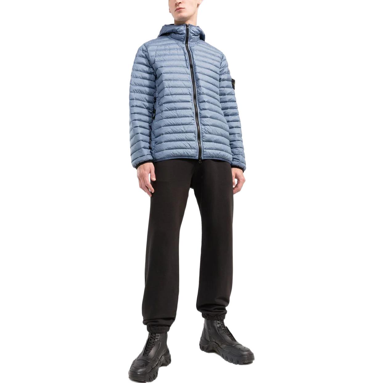 STONE ISLAND FW22 Compass Puffer Jacket Unisex Blue Hooded Down Coat 771540324V0024 圖 3