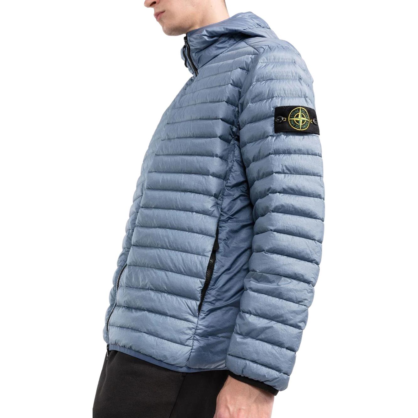 STONE ISLAND FW22 Compass Puffer Jacket Unisex Blue Hooded Down Coat 771540324V0024 圖 5
