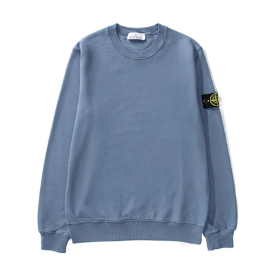 Stone Island FW22 Crewneck Fleece Sweatshirt Misty Blue 771563020-V0024