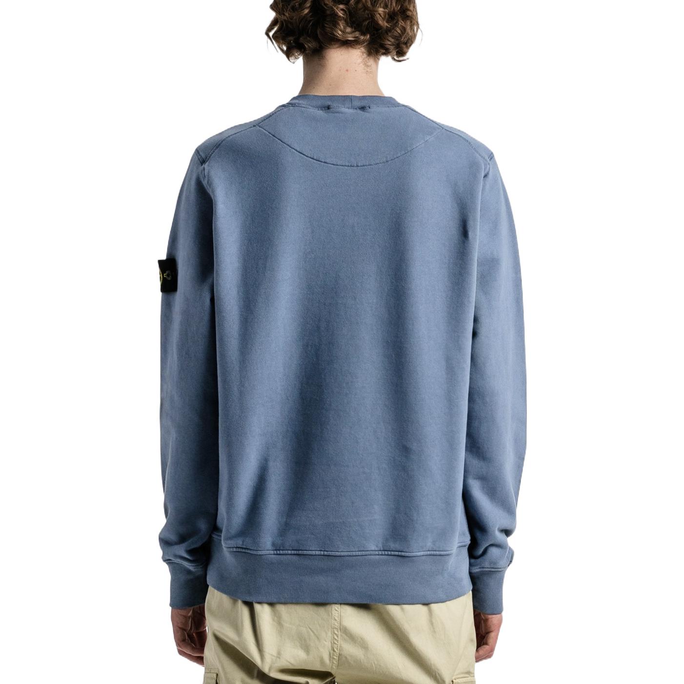 Purchase Stone Island FW22 圓領刷毛長袖襯衫 霧藍色 771563020-V0024