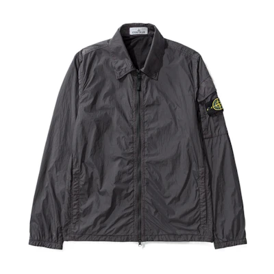 Stone Island FW22 Crinkle Nylon Shirt Jacket Men’s Charcoal Grey 771510223-V0065