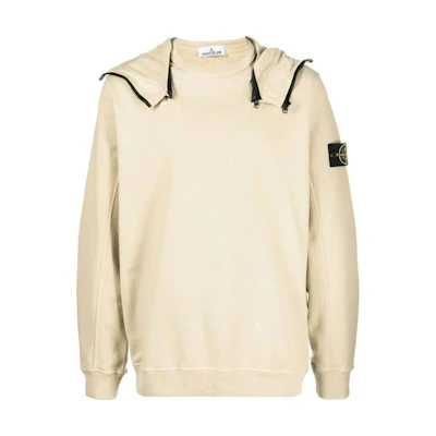 Stone Island FW22 Detachable Hood Pullover Sweatshirt Beige Men’s 771564920-V0090