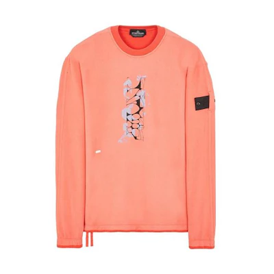 Stone Island FW22 Digital Pattern Crewneck Sweatshirt Pink 77156032A-V0083