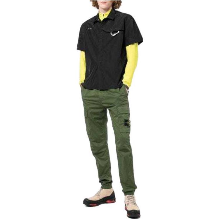 STONE ISLAND FW22 Green Cargo Jogger Pants  Casual Straight Fit 771531314-V0058 圖 3