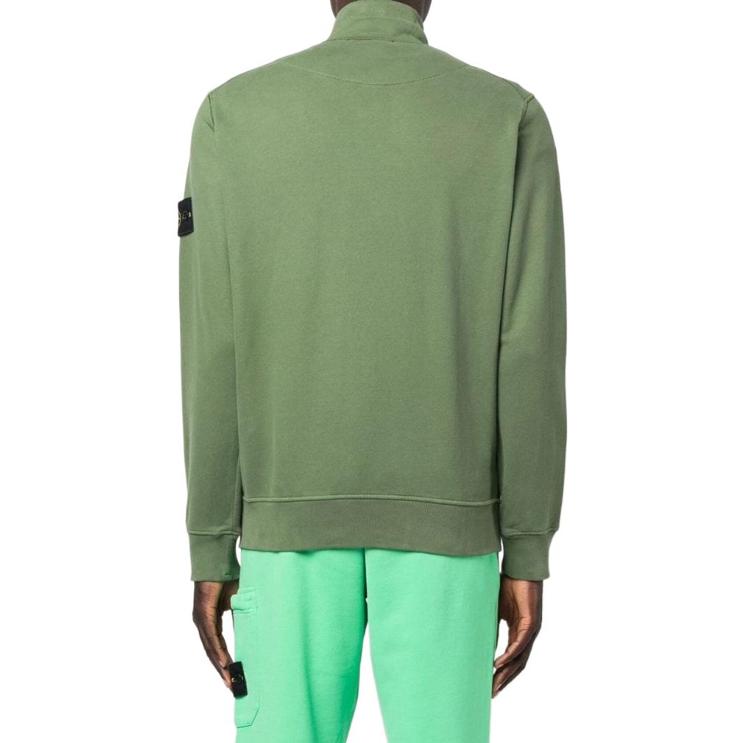 Shop STONE ISLAND FW22 Sweatshirt Lelaki Hijau dengan Zip. 771564320-V0058