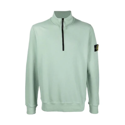 Stone Island FW22 Green Zip-Up Long Sleeve Sweatshirt Jacket 771561920-V0055