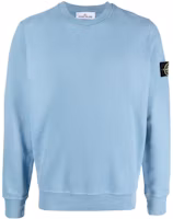 Stone Island FW22 Light Blue Logo Patch Long Sleeve Sweatshirt Men. 771563020-V0046 Stone Island FW22 Light Blue Logo Patch Long Sleeve Sweatshirt Men. 771563020-V0046