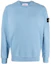 Order Stone Island FW22 Light Blue Logo Patch Long Sleeve Sweatshirt Men. 771563020-V0046