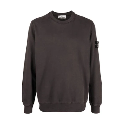 Stone Island FW22 Logo Patch Crewneck Sweatshirt Brown Men’s 771563020-V0065