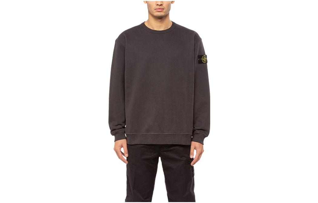 STONE ISLAND FW22 Logo Patch Crewneck Sweatshirt Men’s Charcoal Grey. 771561720-V0065 圖 2