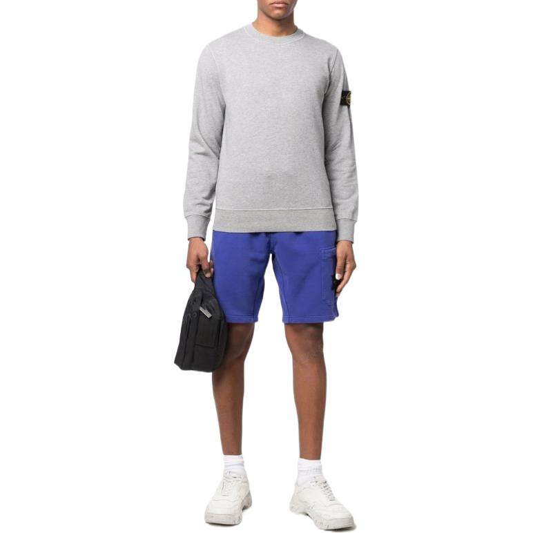 STONE ISLAND FW22 Logo Patch Oversized Pullover Sweatshirt  Grey 761563051-V0M64 圖 3