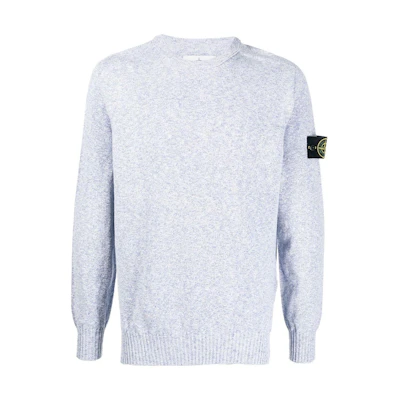 STONE ISLAND FW22 Logo Patch Plain Pullover Sweatshirt Men’s Grey. 7615524B0-V1022