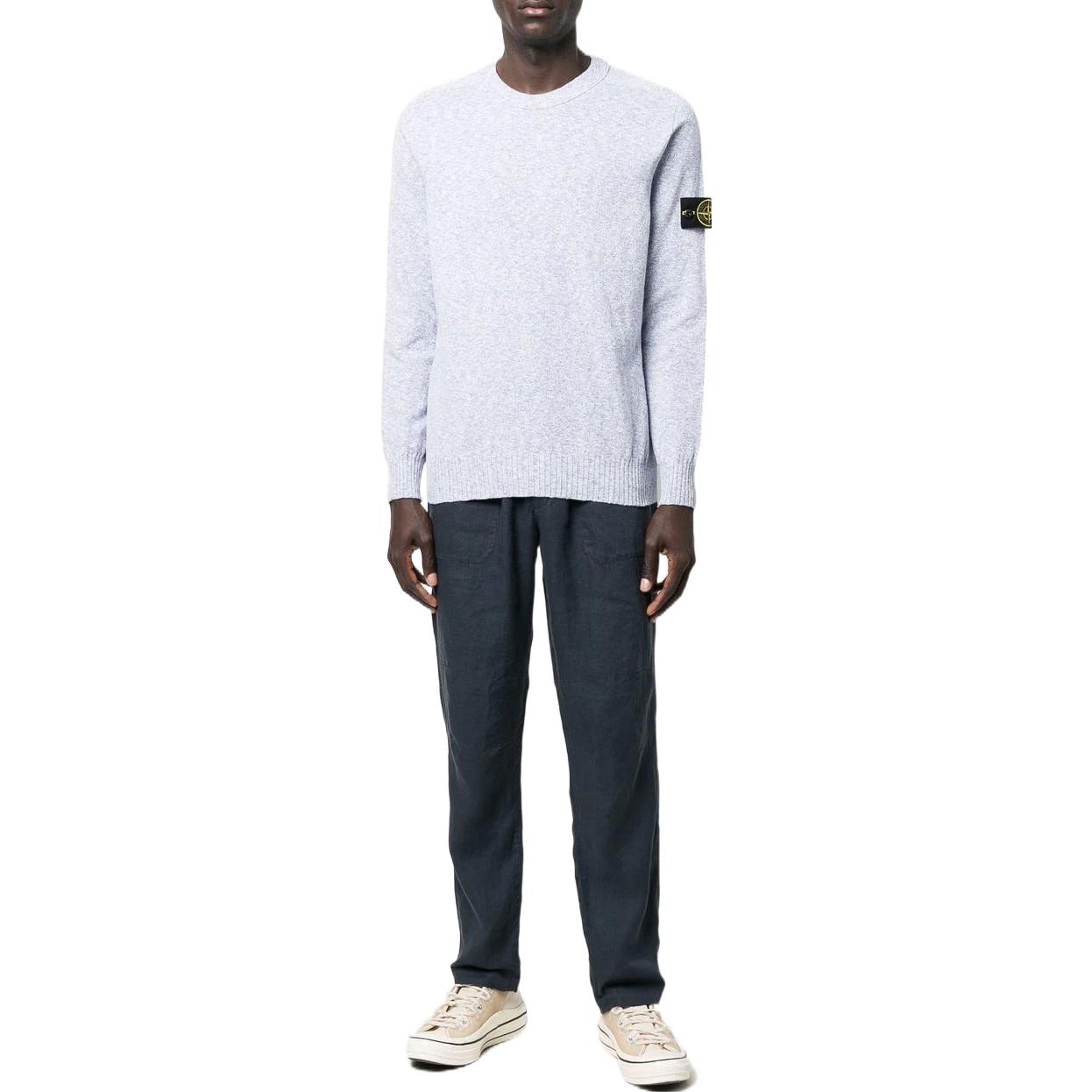 STONE ISLAND FW22 Logo Patch Plain Pullover Sweatshirt Men’s Grey. 7615524B0-V1022 圖 3