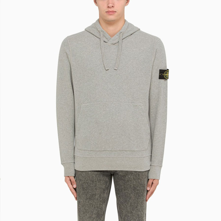 STONE ISLAND FW22 Logo Patch Pullover Hoodie Grey 771564120-V0M64 圖 5