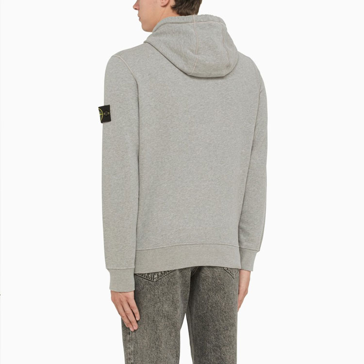 STONE ISLAND FW22 Logo Patch Pullover Hoodie Grey 771564120-V0M64 圖 6