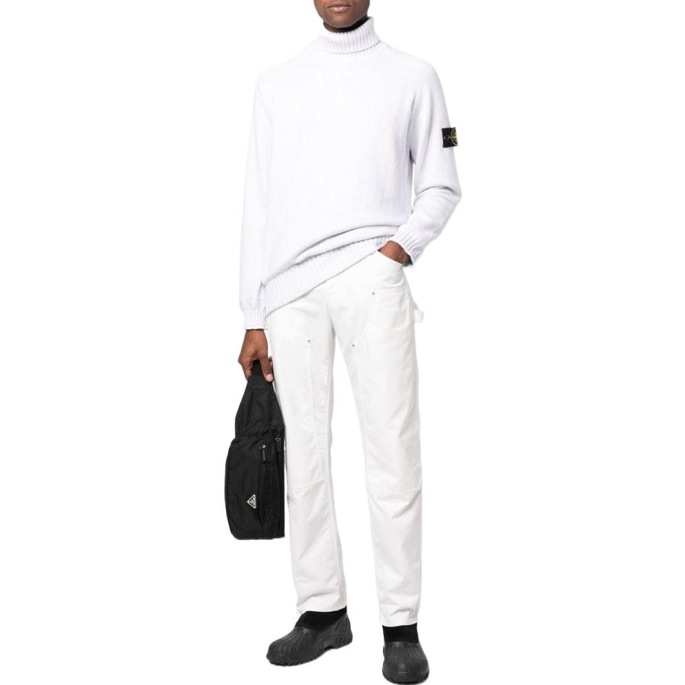 Stone Island FW22 Logo Patch Pullover Sweater Men’s Fog Gray. 7715505A2V0061 圖 3