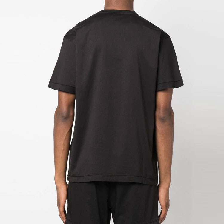 STONE ISLAND FW22 Logo Print Crewneck Short Sleeve T-Shirt Men Black 771524113-V0029 圖 4