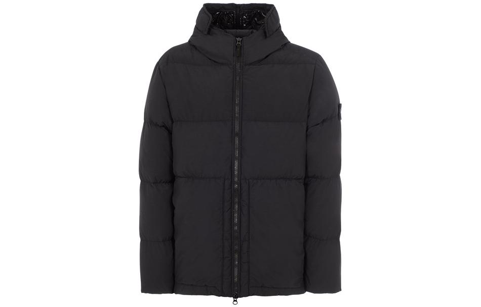 STONE ISLAND FW22 Logo Puffer Jacket Unisex Black Long Sleeve 771544132-V0029 圖 2