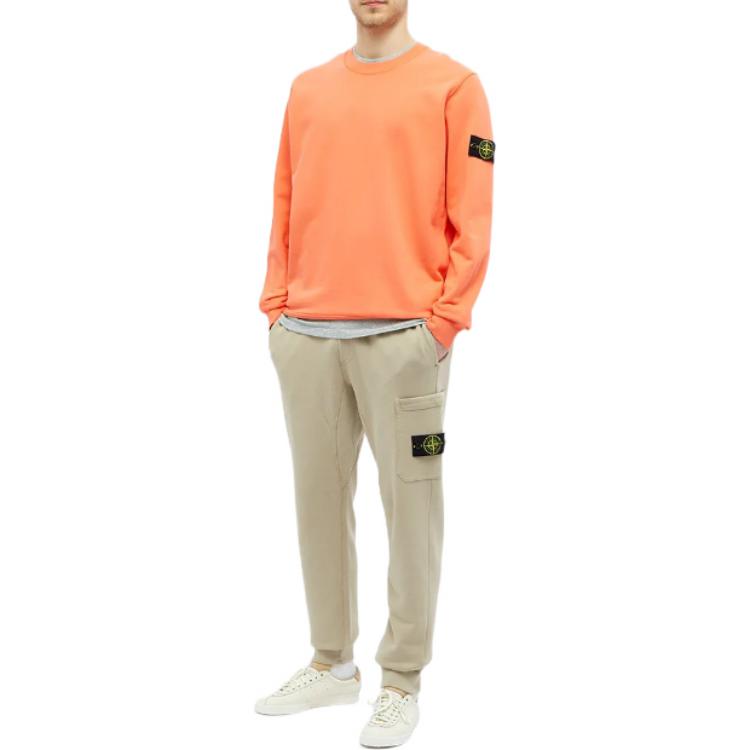STONE ISLAND FW22 Minimalist Compass Patch Pullover Sweatshirt Orange . 721563051-V0037 圖 3