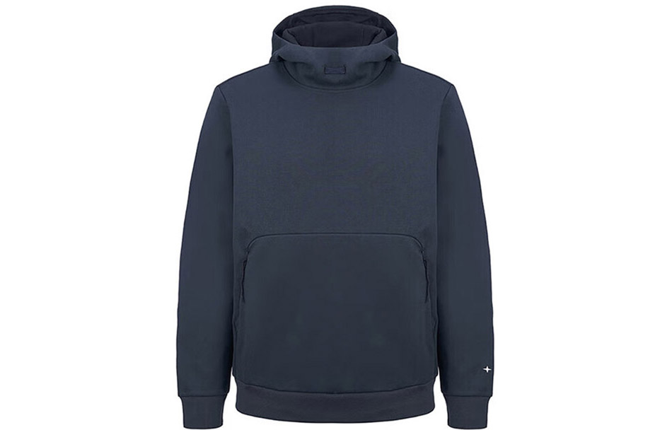 Stone Island FW22 Navy Blue Pullover Hoodie with Kangaroo Pocket 7715623G5-V0020