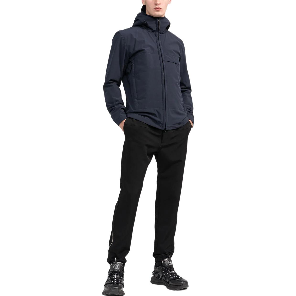 STONE ISLAND FW22 Navy Blue Solid Patch Hooded Jacket for Men. 771540527-V0020 圖 3