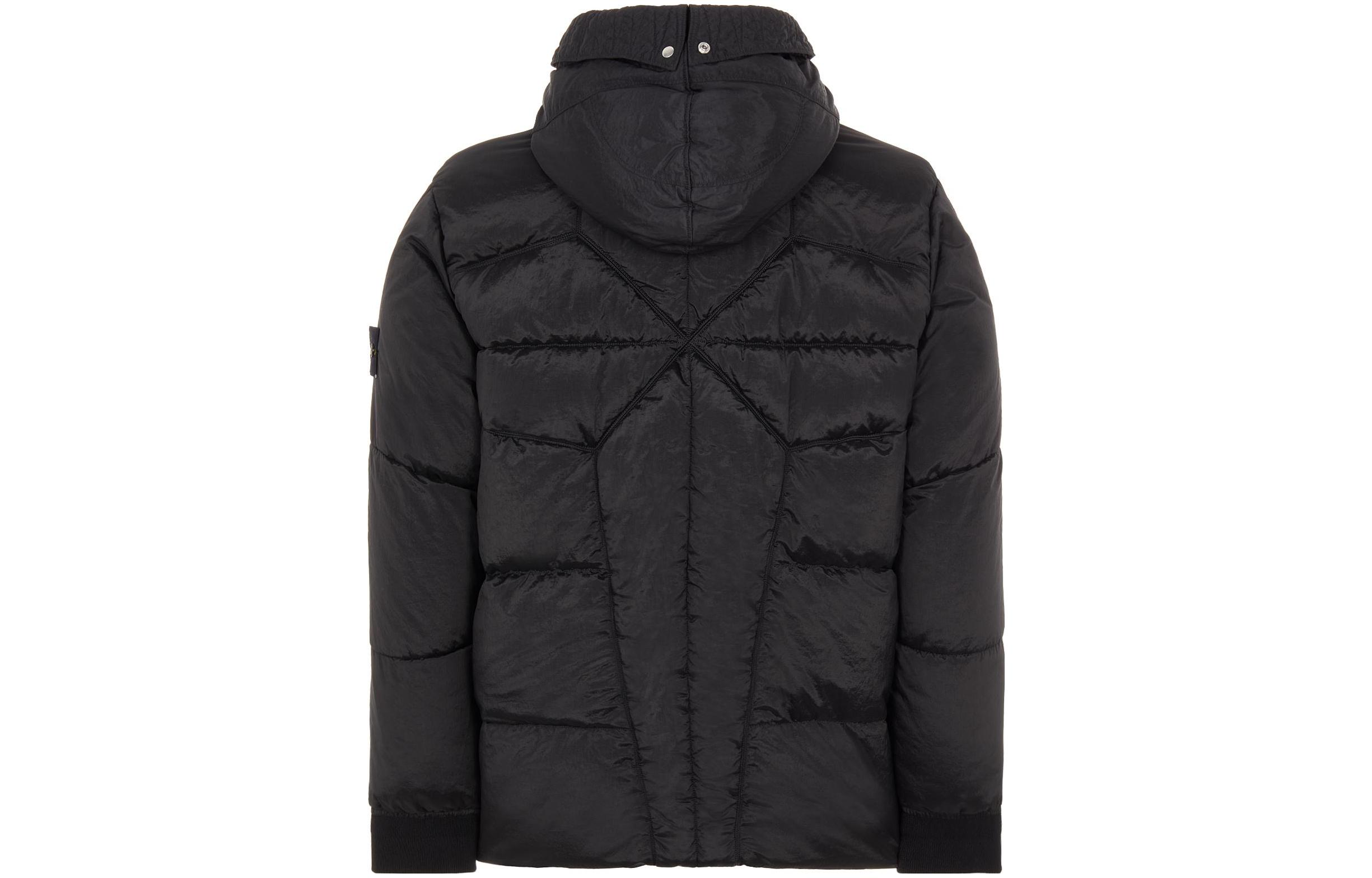 STONE ISLAND FW22 Nylon Metal Logo Patch Hooded Puffer Jacket Black Unisex. 771543619-V0029 圖 3
