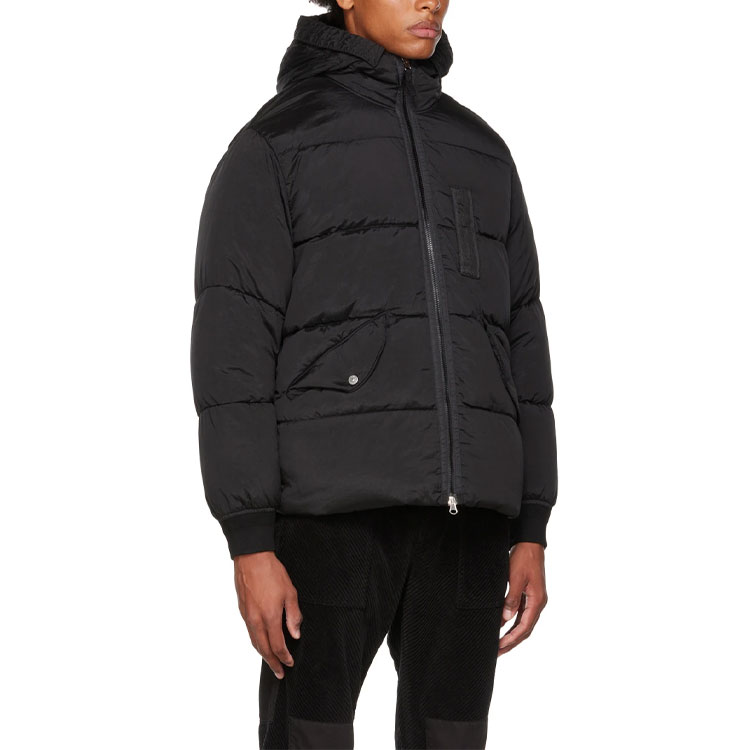 STONE ISLAND FW22 Nylon Metal Logo Patch Hooded Puffer Jacket Black Unisex. 771543619-V0029 圖 7