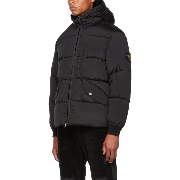 STONE ISLAND FW22 Nylon Metal Logo Patch Hooded Puffer Jacket Black Unisex. 771543619-V0029 圖 8
