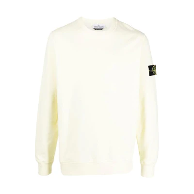 Stone Island FW22 Patch Yellow Pullover Long Sleeve Sweatshirt Men 771563020-V0035