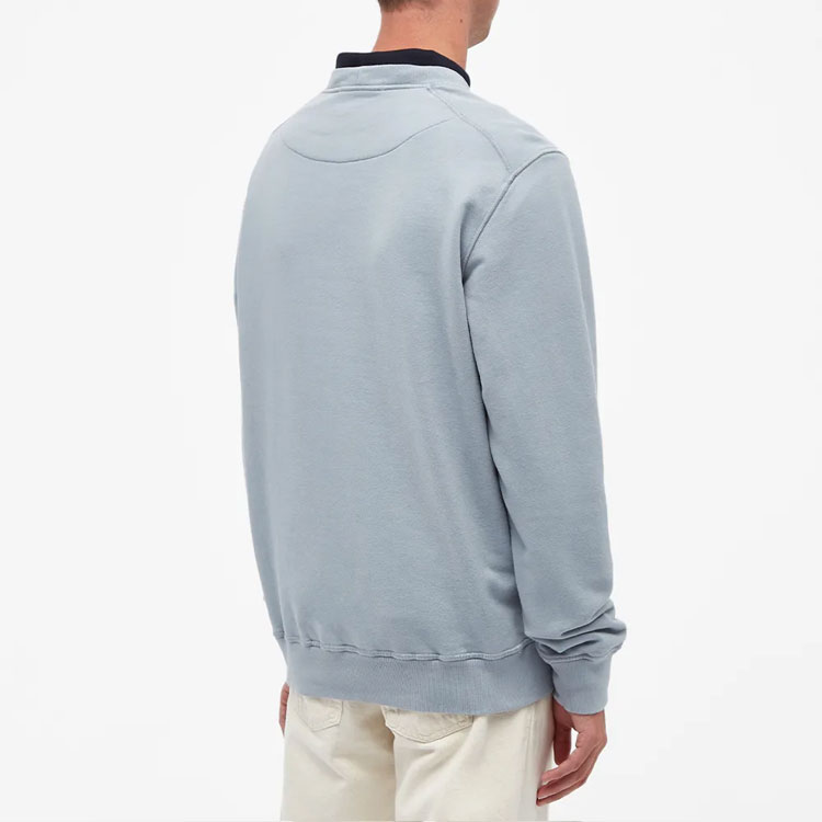 STONE ISLAND FW22 Pearl Gray Crewneck Sweatshirt  Long Sleeve Solid Color 751563020-V0061 圖 5