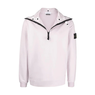 Stone Island FW22 Pink Compass Logo Crewneck Sweatshirt Men’s Long Sleeve 761562752-V0086