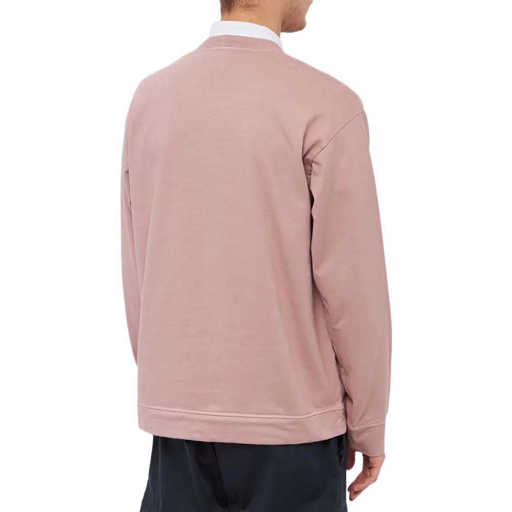 STONE ISLAND FW22 Pink Crewneck Pullover Casual Long Sleeve Sweatshirt Men. 771563750-V0086 圖 4