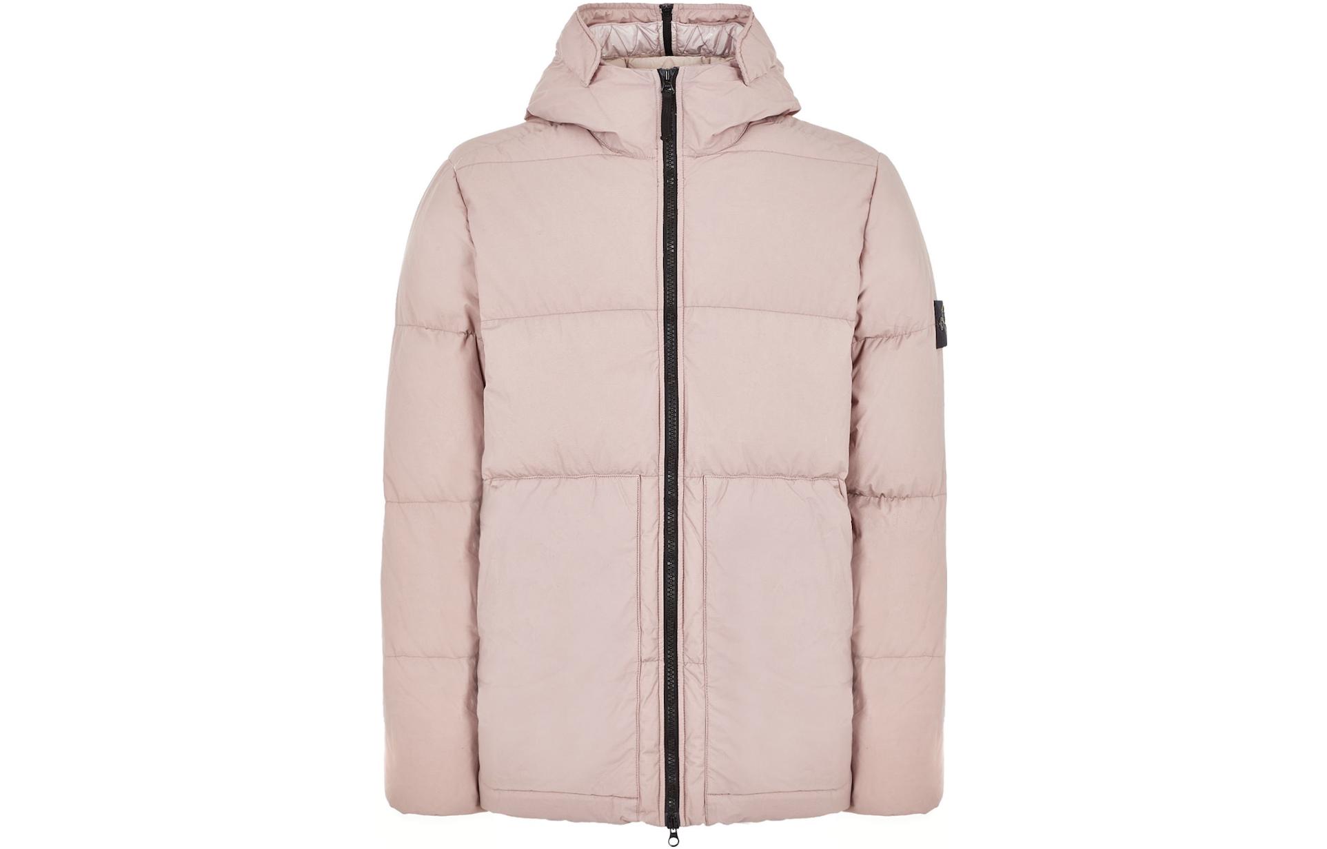 STONE ISLAND FW22 Pink Puffer Jacket Unisex with Logo Detail and Zipper. 771544132-V0086 圖 2