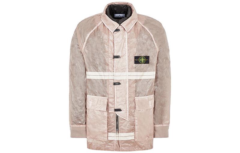 STONE ISLAND FW22 Pink Zip-Up Jacket for Men 7715444Q2-V0086